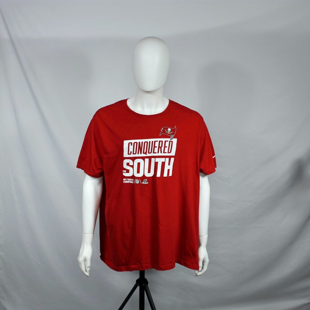 Tampa Bay Buccaneers Nike tee T-Shirt Red 3xl Short Sleeve Conquered The South